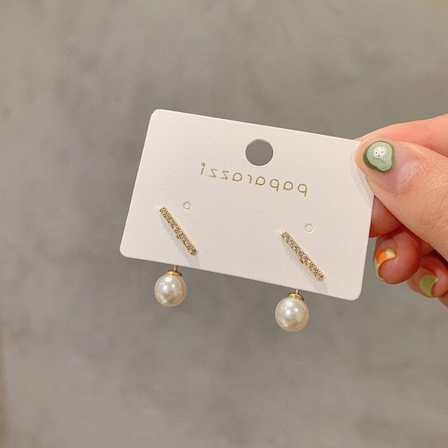 Winter Vintage Matte Drop Earrings
