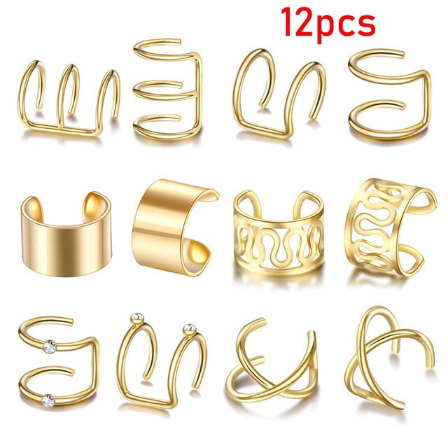 Multivariant Fashion Non-Piercing Clip Earring Jewelry for Women