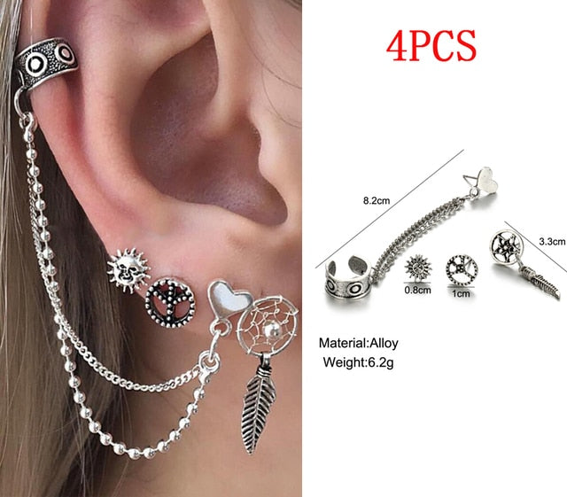 Multivariant Fashion Non-Piercing Clip Earring Jewelry for Women