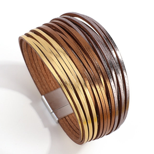 Multilayer Boho Threaded Bracelet for Women