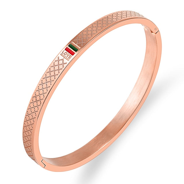 6mm/8mm Luxury Brand Multicolour cuff Bracelets for Unisex