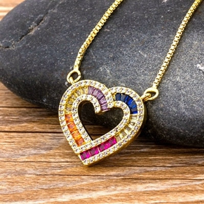 New Fashion Heart Charm Chain Necklace for Women