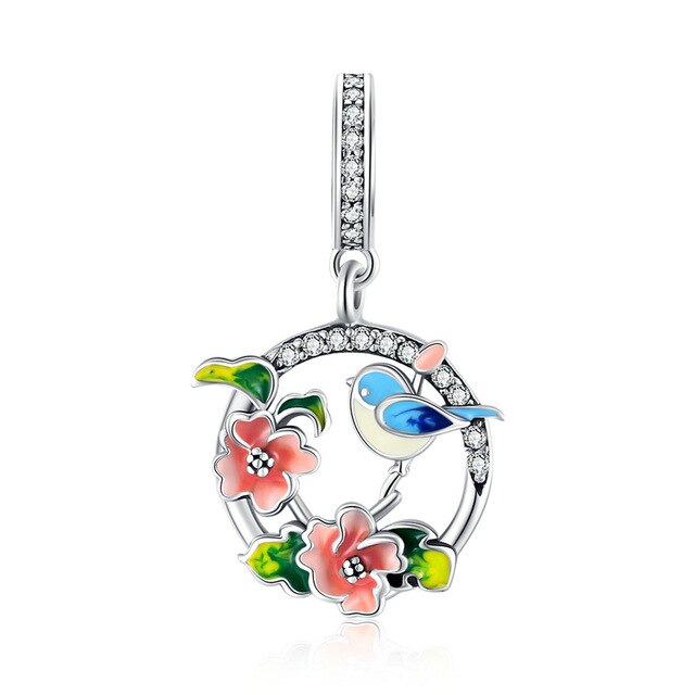 Colourful Birds Spring Charm Multivariant Pendant Jewelry