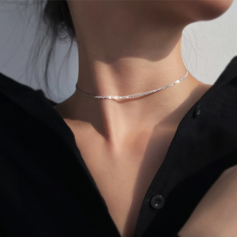 Thin Soft Choker Necklace for Women