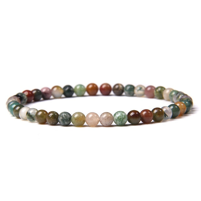 4mm Chakra Beads Multicolour Natural Stone Bracelet