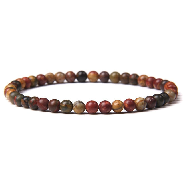 4mm Chakra Beads Multicolour Natural Stone Bracelet