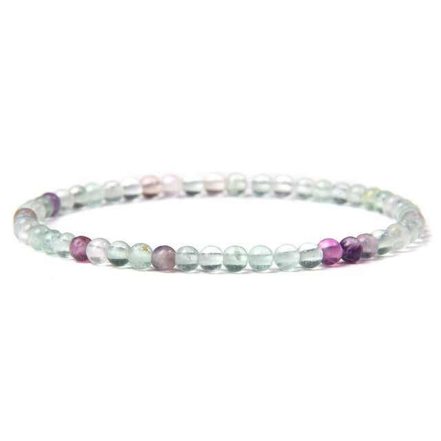4mm Chakra Beads Multicolour Natural Stone Bracelet