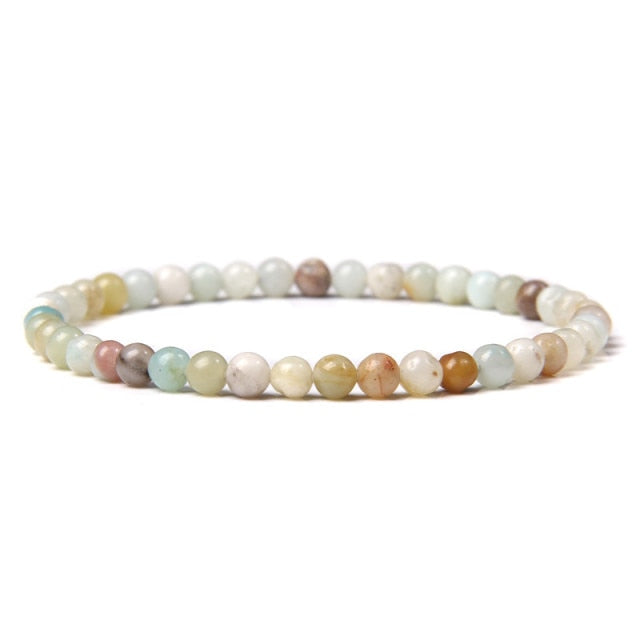 4mm Chakra Beads Multicolour Natural Stone Bracelet