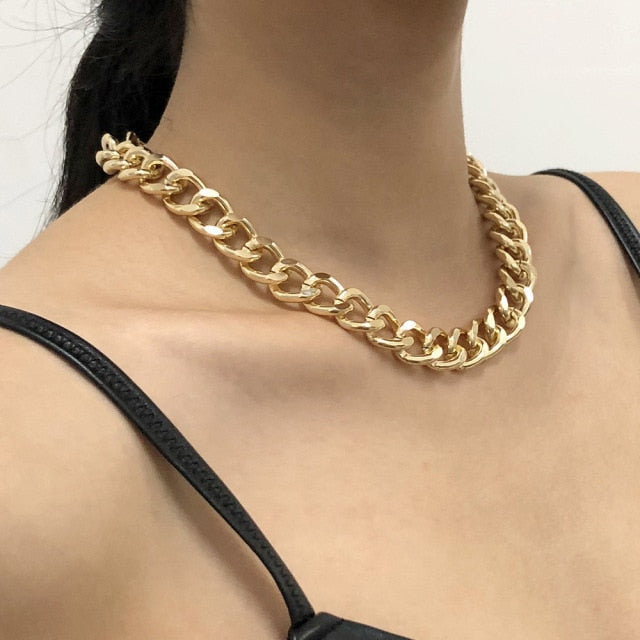 Fashion Necklace Choker Twist Chunky Chain Necklace