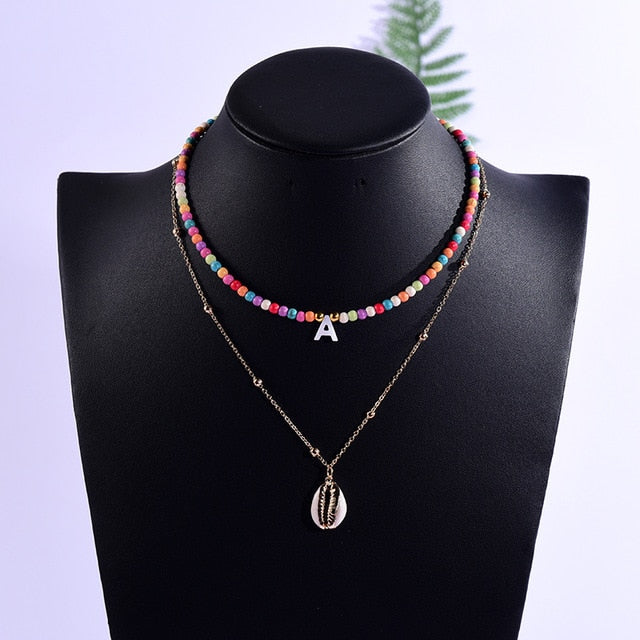Customisable Layered Goth Aesthetic Summer Fashion Necklace for Women