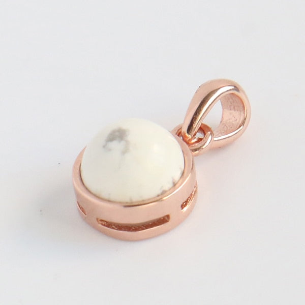 925 Sterling Silver Multicolor Labradorite Crystal Pendant Necklace for Women