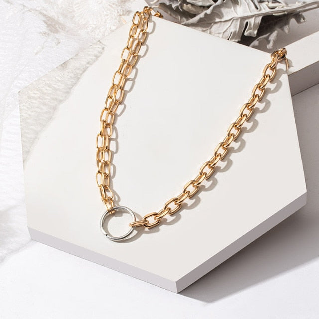 Vintage Gold Chain Punk-style Choker Necklace range