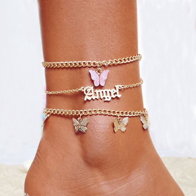 Bohemian Beach Chain Summer Anklet