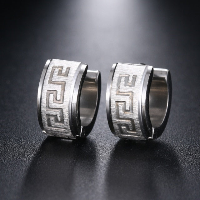 Classic Korean Stainless Steel Ear Clip Unisex Earring Jewelry