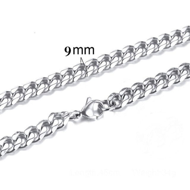 Classic Cuban Stainless-Steel Beach Anklet Bracelet
