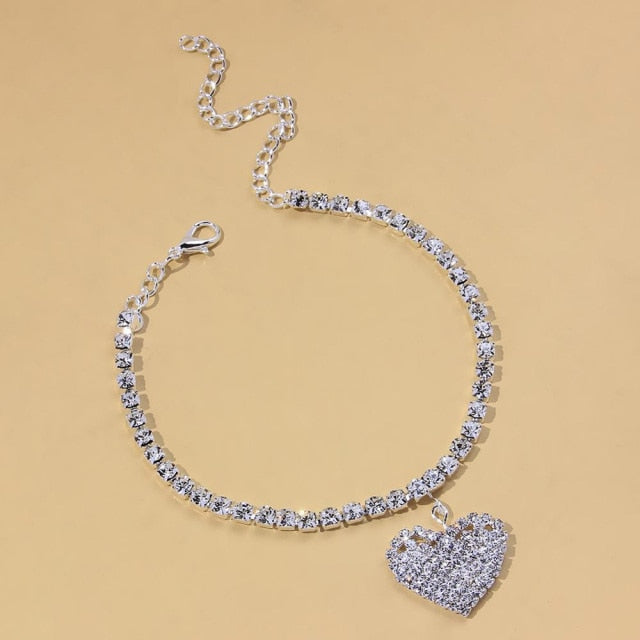 Crystal Stone Infinity Love Women’s Anklet Bracelet