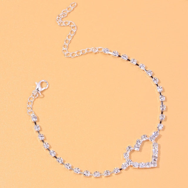Crystal Stone Infinity Love Women’s Anklet Bracelet