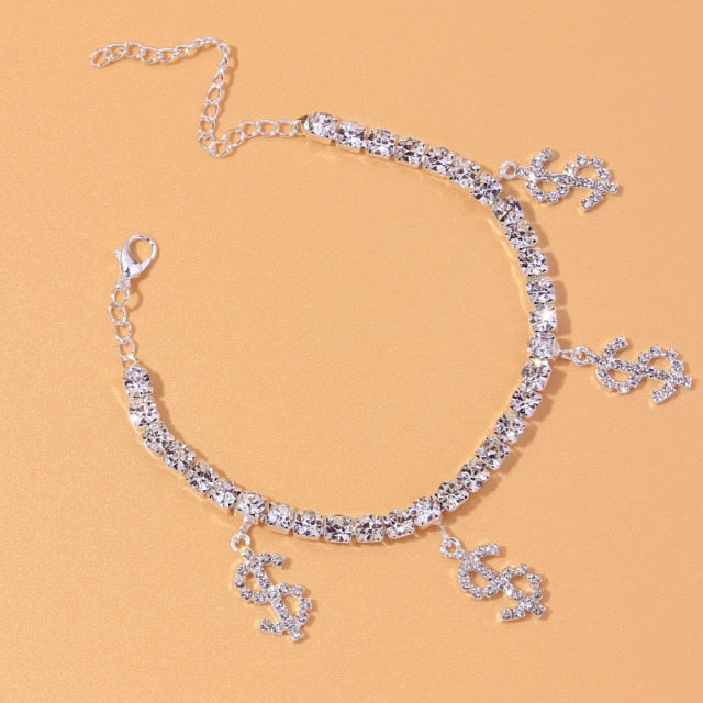 Crystal Stone Infinity Love Women’s Anklet Bracelet