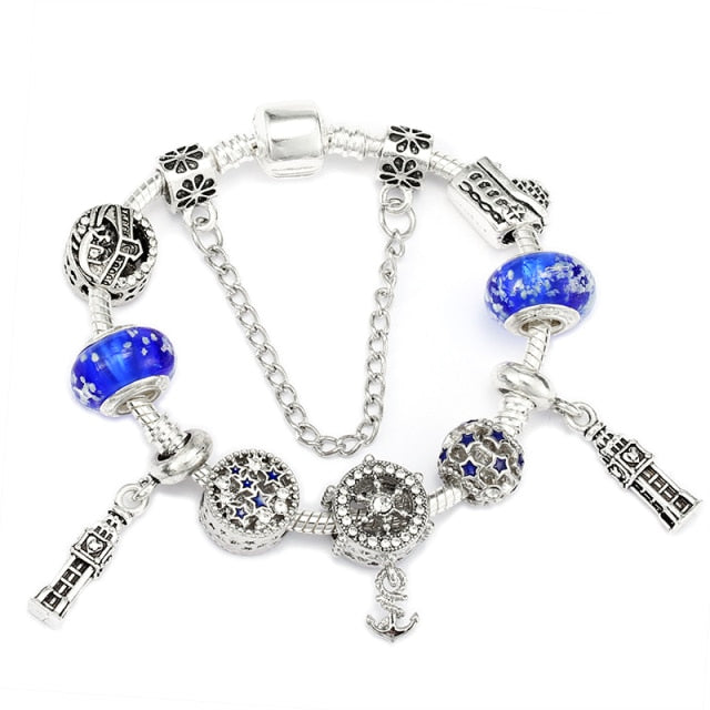 Beaded Charm Bracelets for Women and Girls