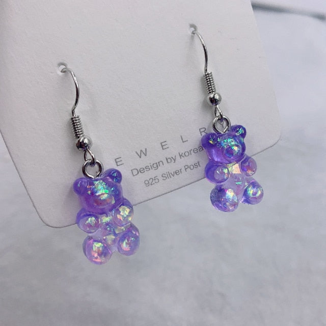 Simple Gummy Animal Drop Earring for Women