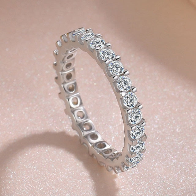 925 Sterling Silver Women’s Cubic Zirconia Bridal Rings
