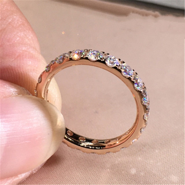 925 Sterling Silver Women’s Cubic Zirconia Bridal Rings