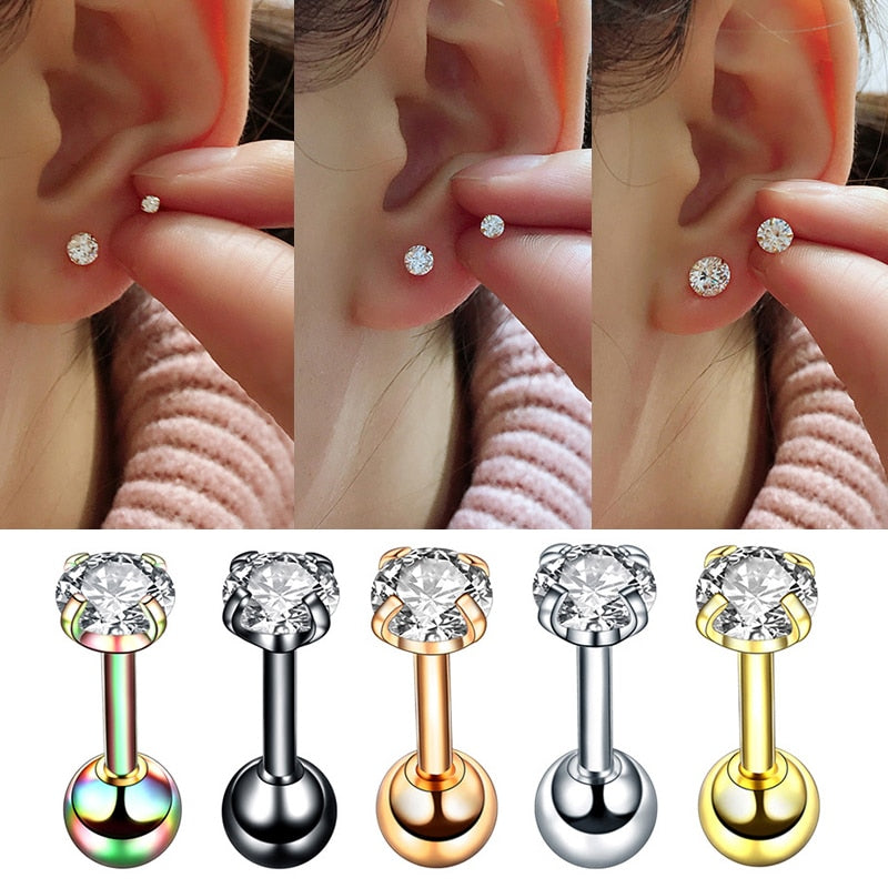 1 Pair Small Tragus Cartilage Miniature Craft Earrings