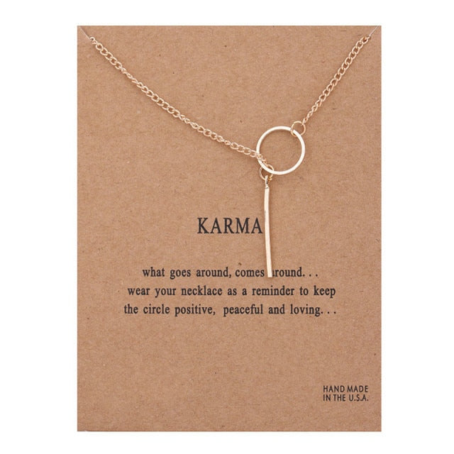 New Trendy Alloy Minimalist Nature Pendant Necklace
