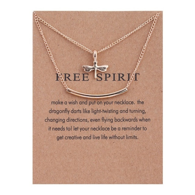 New Trendy Alloy Minimalist Nature Pendant Necklace