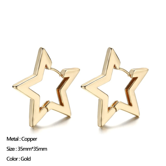 Classic Stainless-Steel Ear Buckle Trendy Hoop Earring