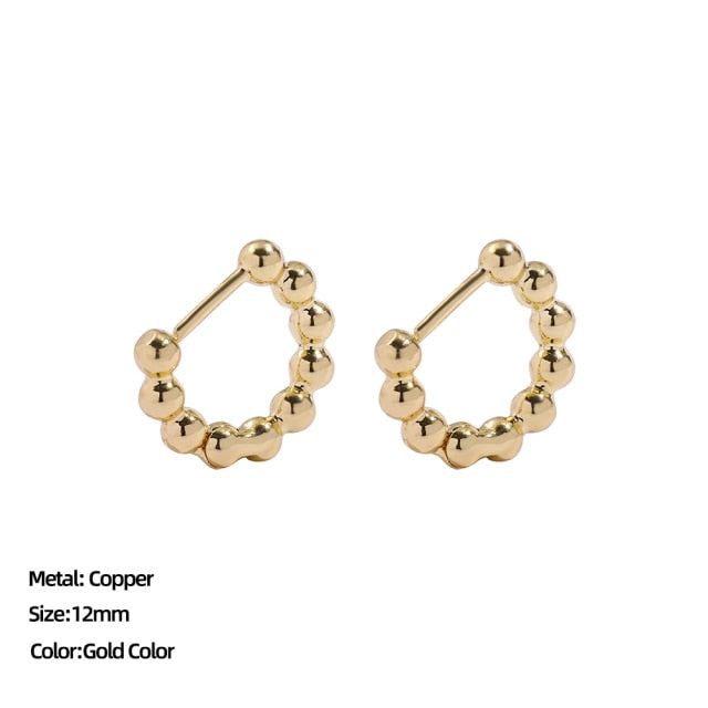 Classic Stainless-Steel Ear Buckle Trendy Hoop Earring