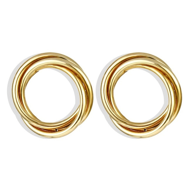 Exquisite Gold and Silver Women’s Fashion Hoop Earring Range