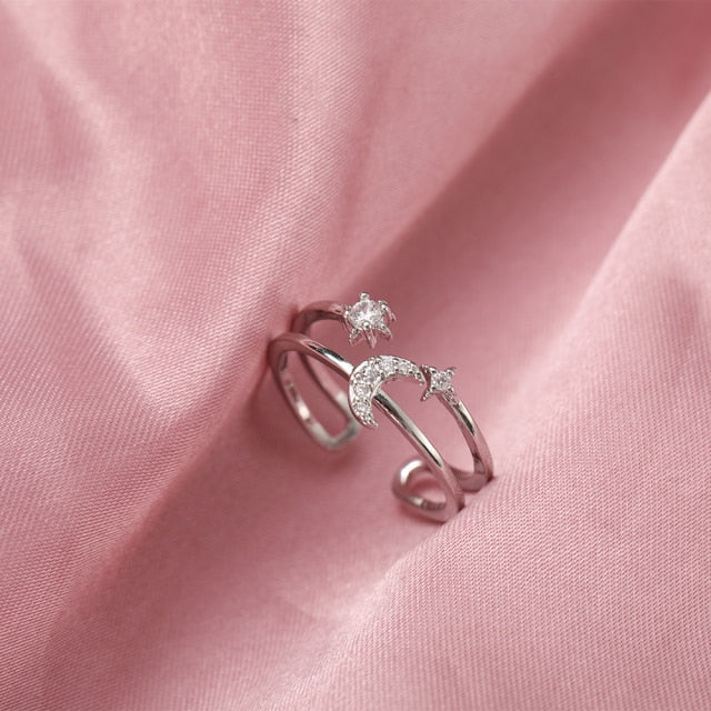 Vintage Silver-Plated Stylish Angel Wings Ring Collection