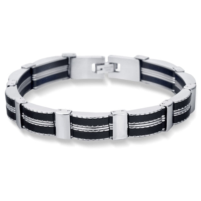 Stainless-Steel Men’s Charm Unisex Rope Chain Bracelet