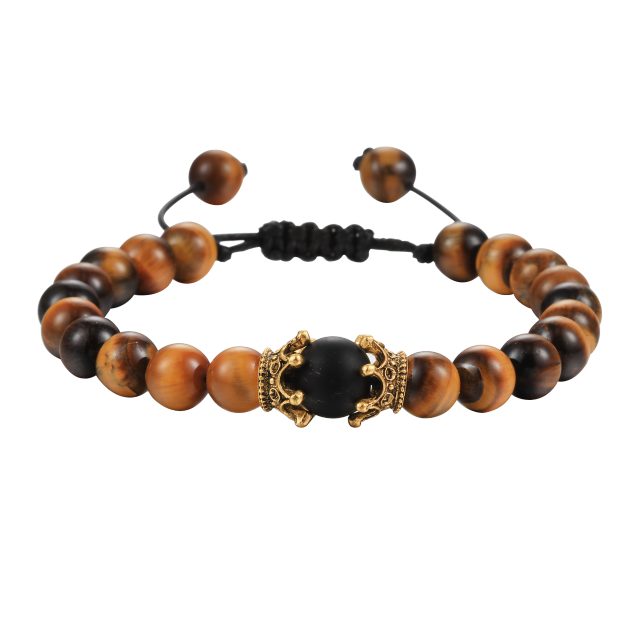 Tiger Eye Handmade Adjustable Unisex Beaded Bracelet