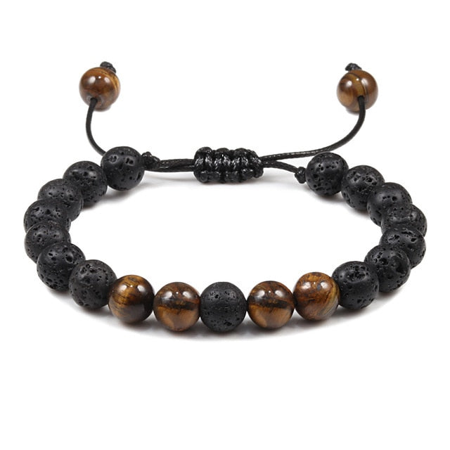 Tiger Eye Handmade Adjustable Unisex Beaded Bracelet