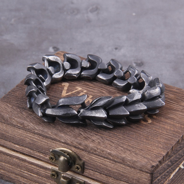 Viking Vintage Stainless-Steel Fashion Bracelet