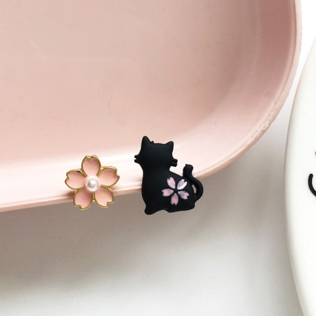 Korean Style Minimalist Floral Drop Earring for Women