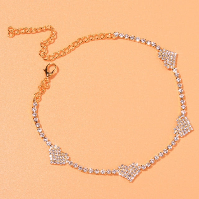 Crystal Stone Infinity Love Women’s Anklet Bracelet