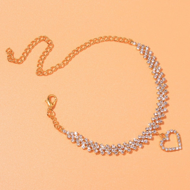 Crystal Stone Infinity Love Women’s Anklet Bracelet