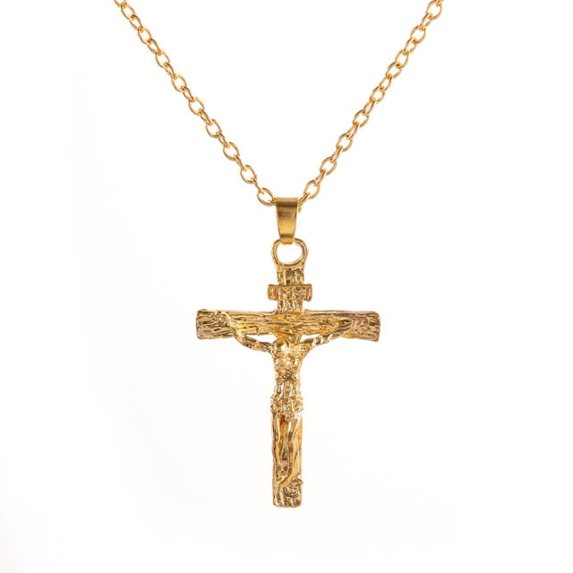 New Fashion Catholic Rosary Handmade Bead Cross Pendant Necklace