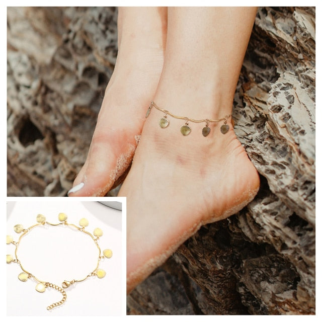 Snake Chain Anklet for Women Girls Adjustable Summer Beach Chain Ankle Mother&#39;s Day Gifts Stainless Steel Not Allergic