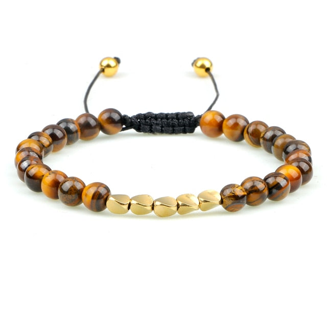 Tiger Eye Handmade Adjustable Unisex Beaded Bracelet