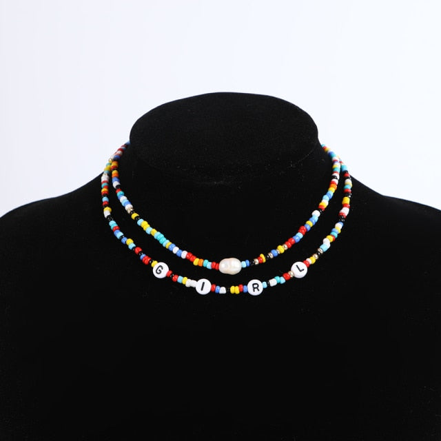 Bohemia Handmade Rainbow Beads Multi-layer Women’s Fashion Jewelry