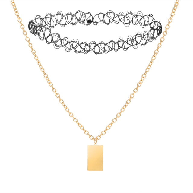 3-layerd Women Layered Chain Necklace for Women