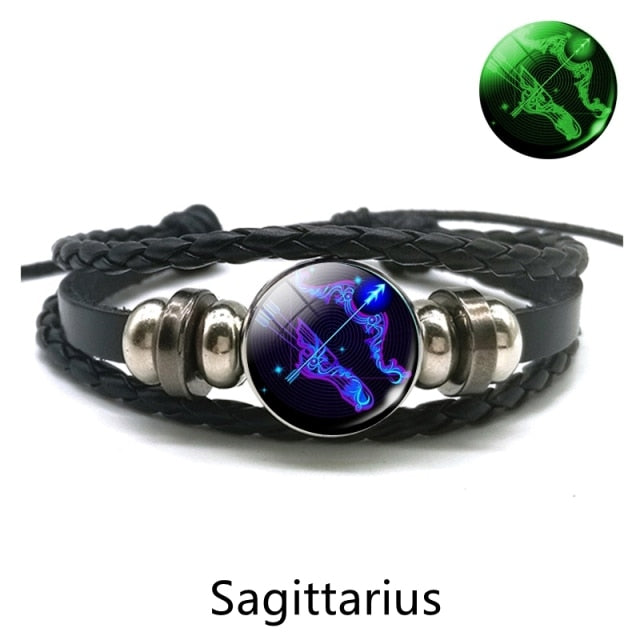 Zodiac Sign 12 Constellation Stylish Charm Jewelry Bracelets