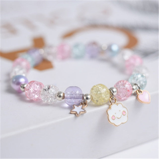 ReadyStock Macaron Colour Cracked Crystal Bracelet  馬卡龍色爆花水晶手鏈Gifts  Idea Door Gifts 伴手礼  Shopee Malaysia