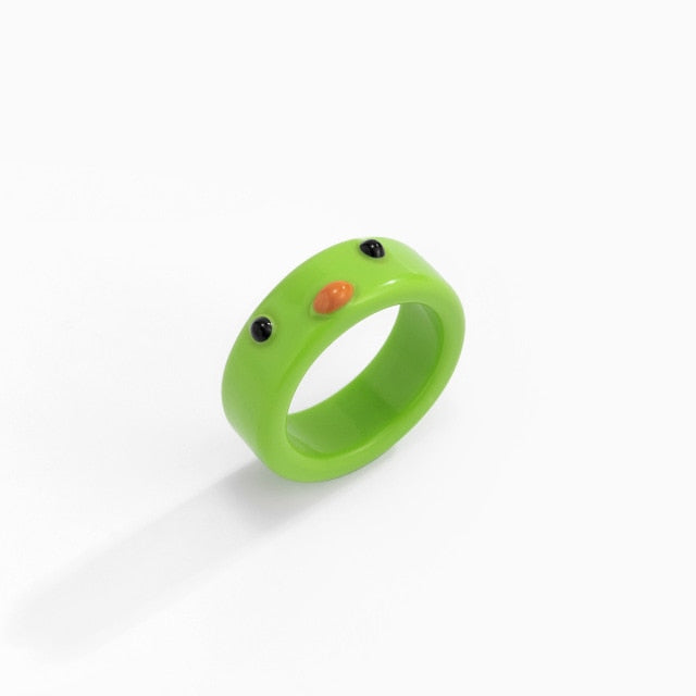 Polymer Resin Casual wear Frog Ring