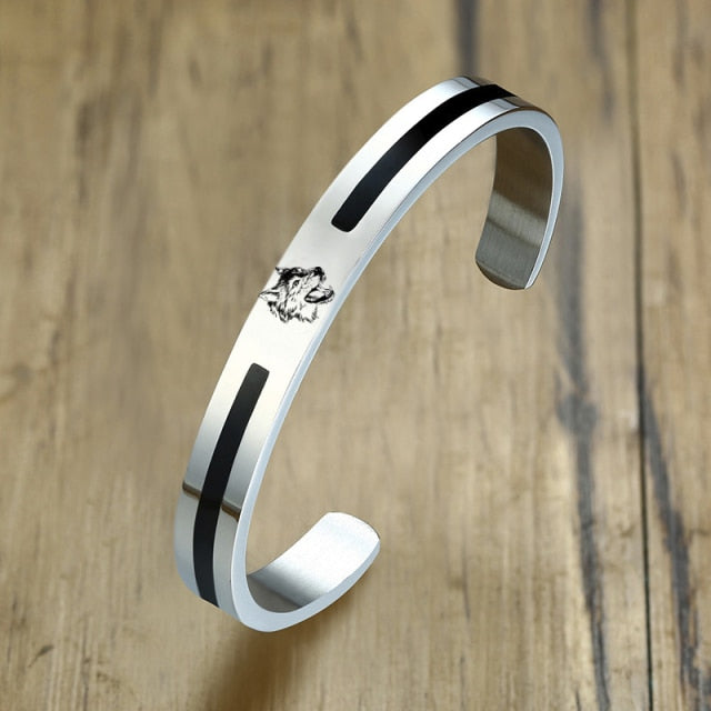 Men’s Stainless-Steel Cuff Minimalist Bangle Bracelet