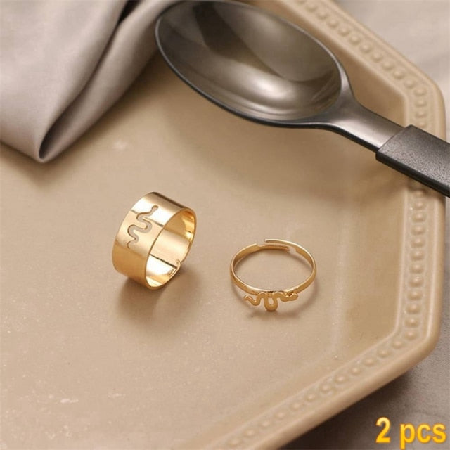 Trendy Lover Couple Ring for Unisex